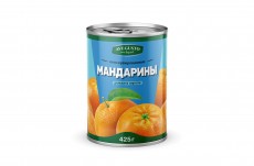 Мандарины дольками в сиропе 425 г  AVEGUSTO