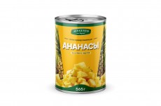Ананасы кусочки в сиропе 565 г AVEGUSTO